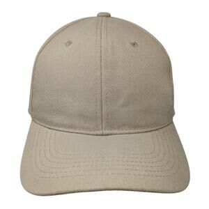 Top Level Strapback Baseball Cap Brown One Size Adjustable 6 Panel Blank